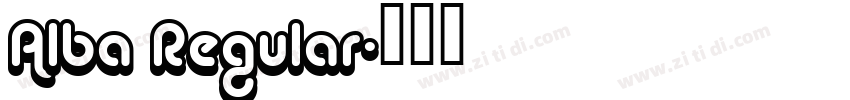 Alba Regular字体转换